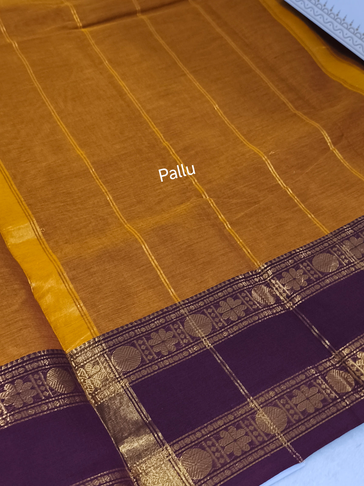 Pure handloom kanchi cotton saree