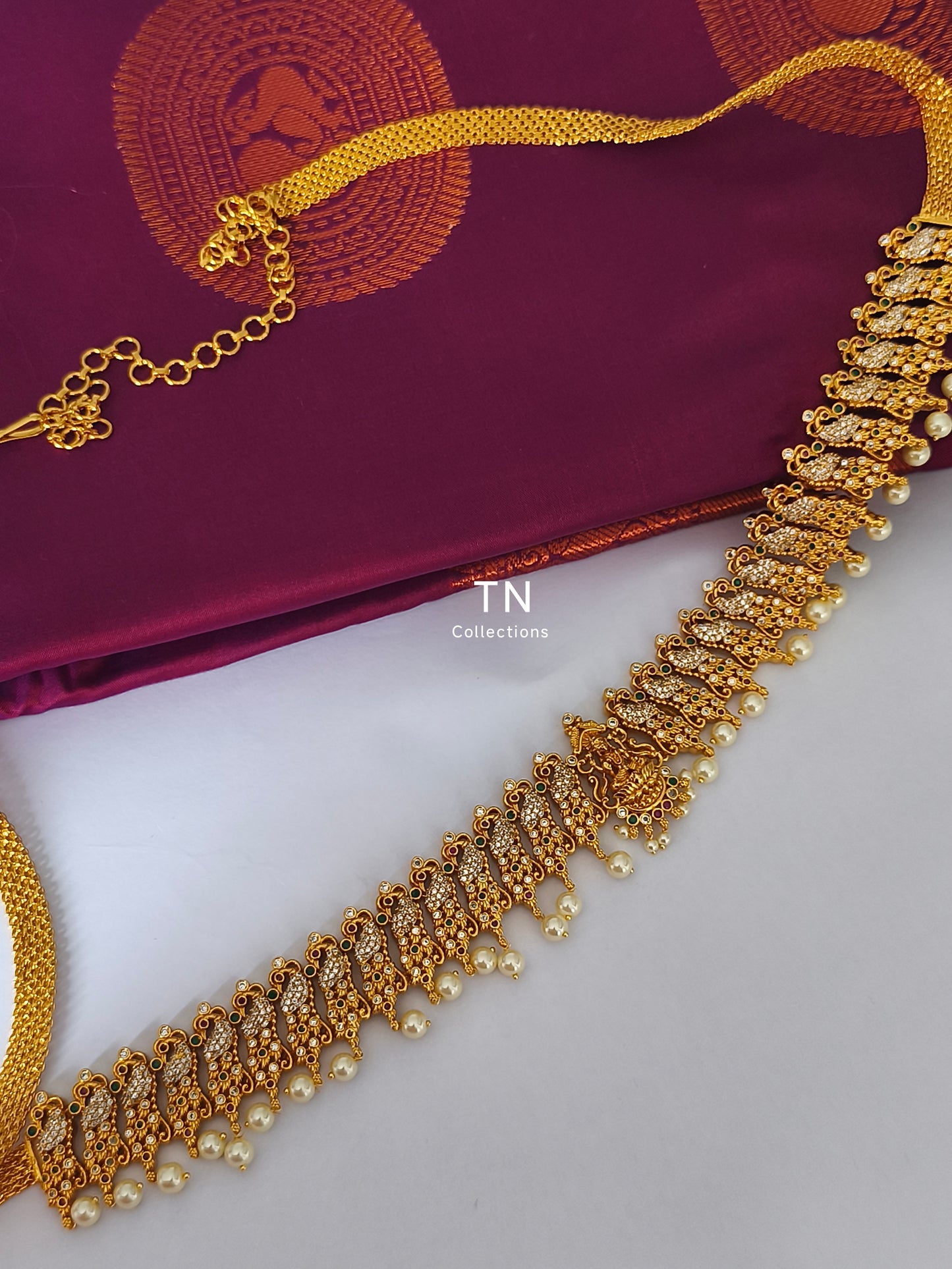 Antique Gold Finish Luxmi hip chain