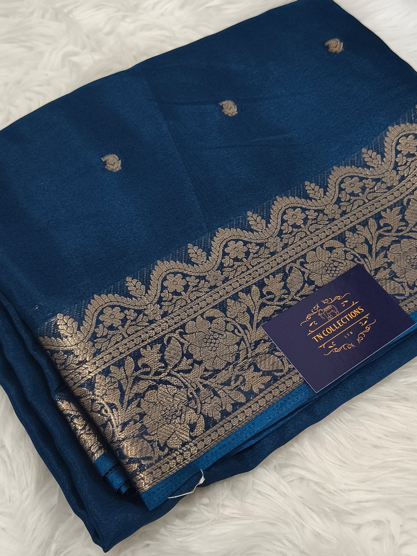 Soft Georgette saree (Blue)