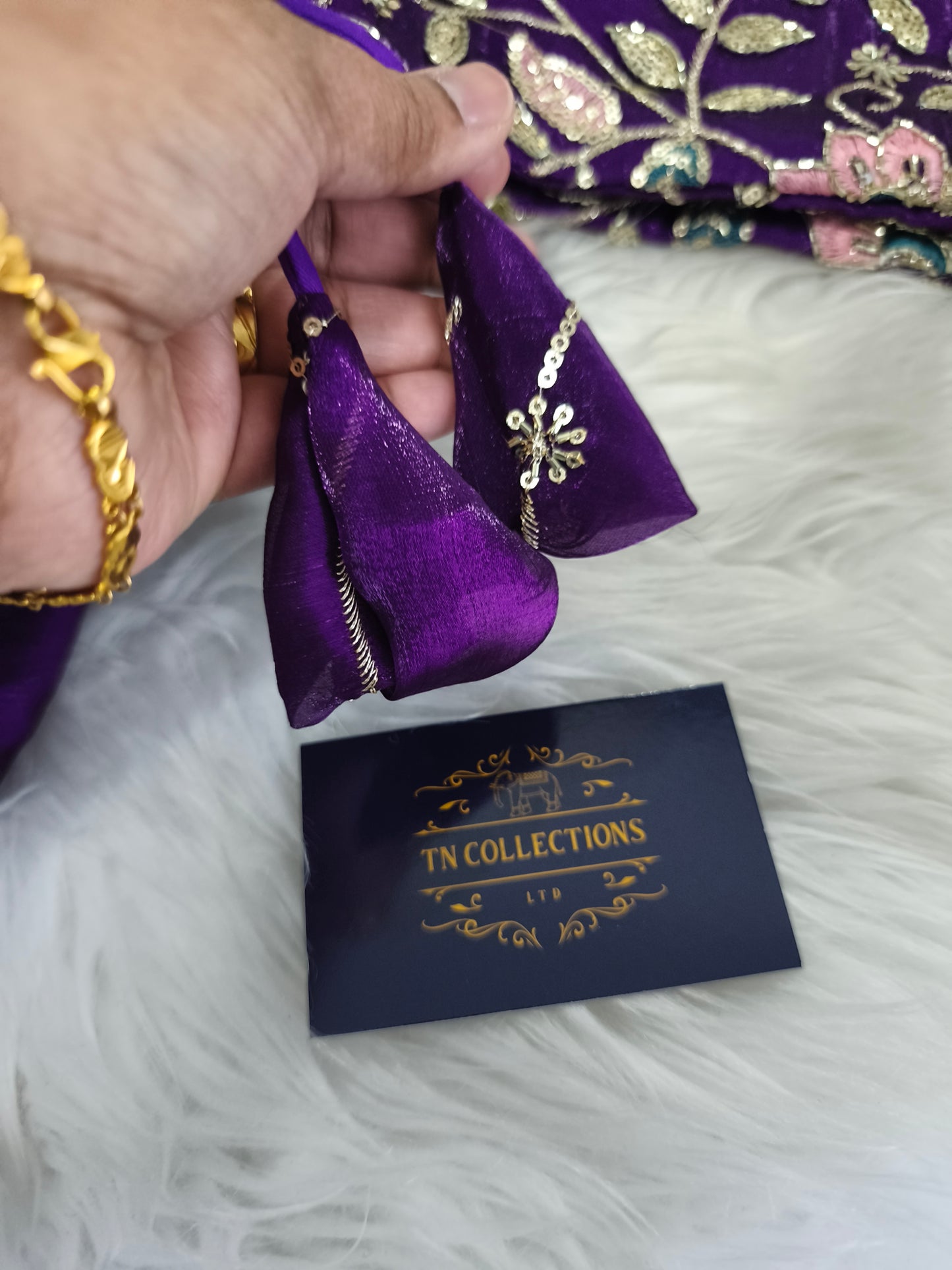 Readymade Saree Blouse(Purple)