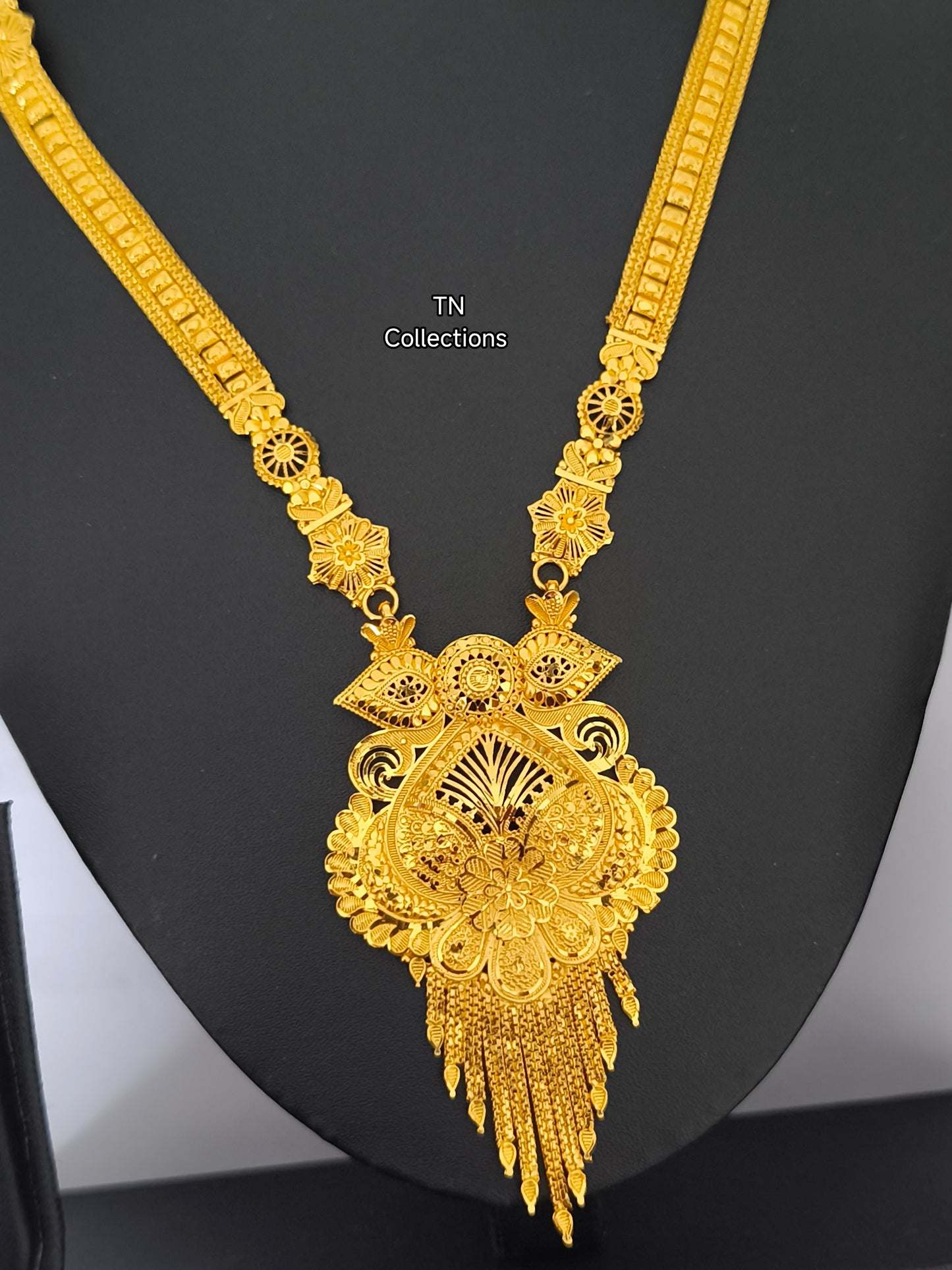 One gram gold forming Long Haaram
