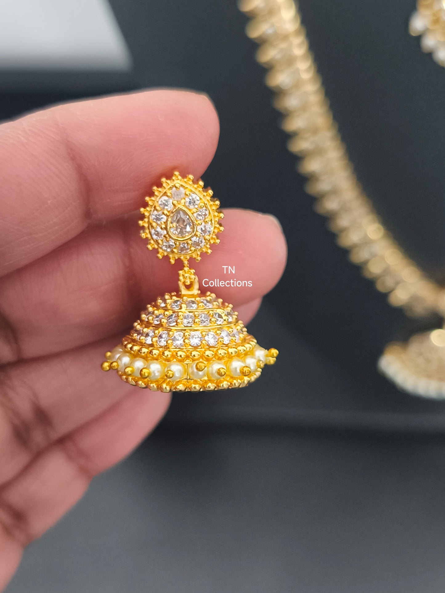 Micro gold plated Trendy Semi Bridal Set
