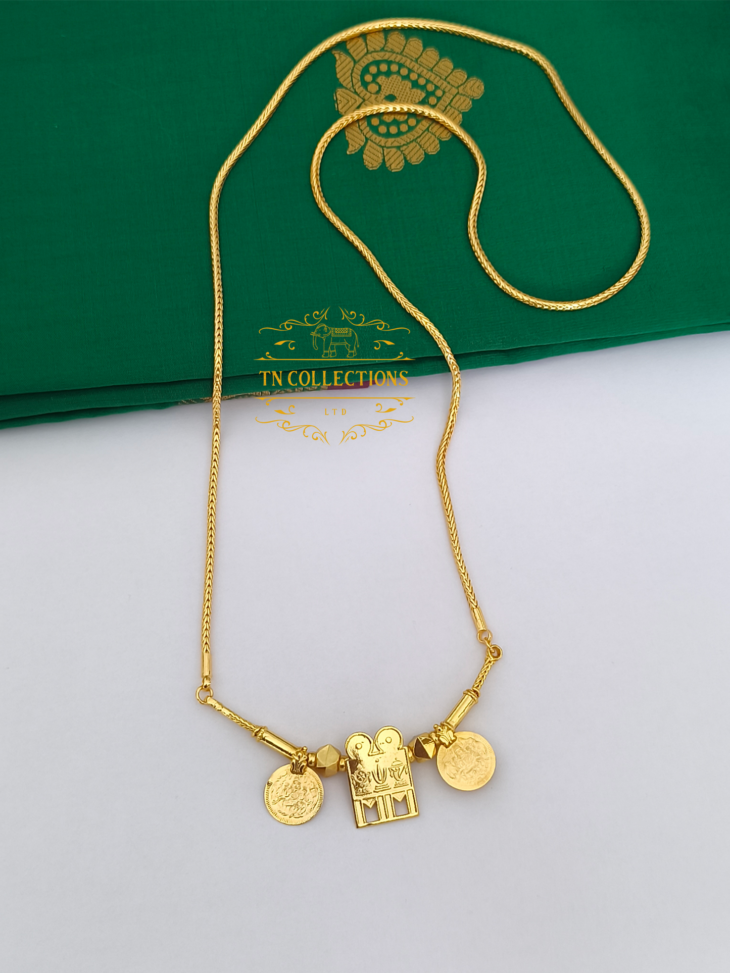 One gram gold plated Traditional Southindian style Thalichain (Thirumangalyam)