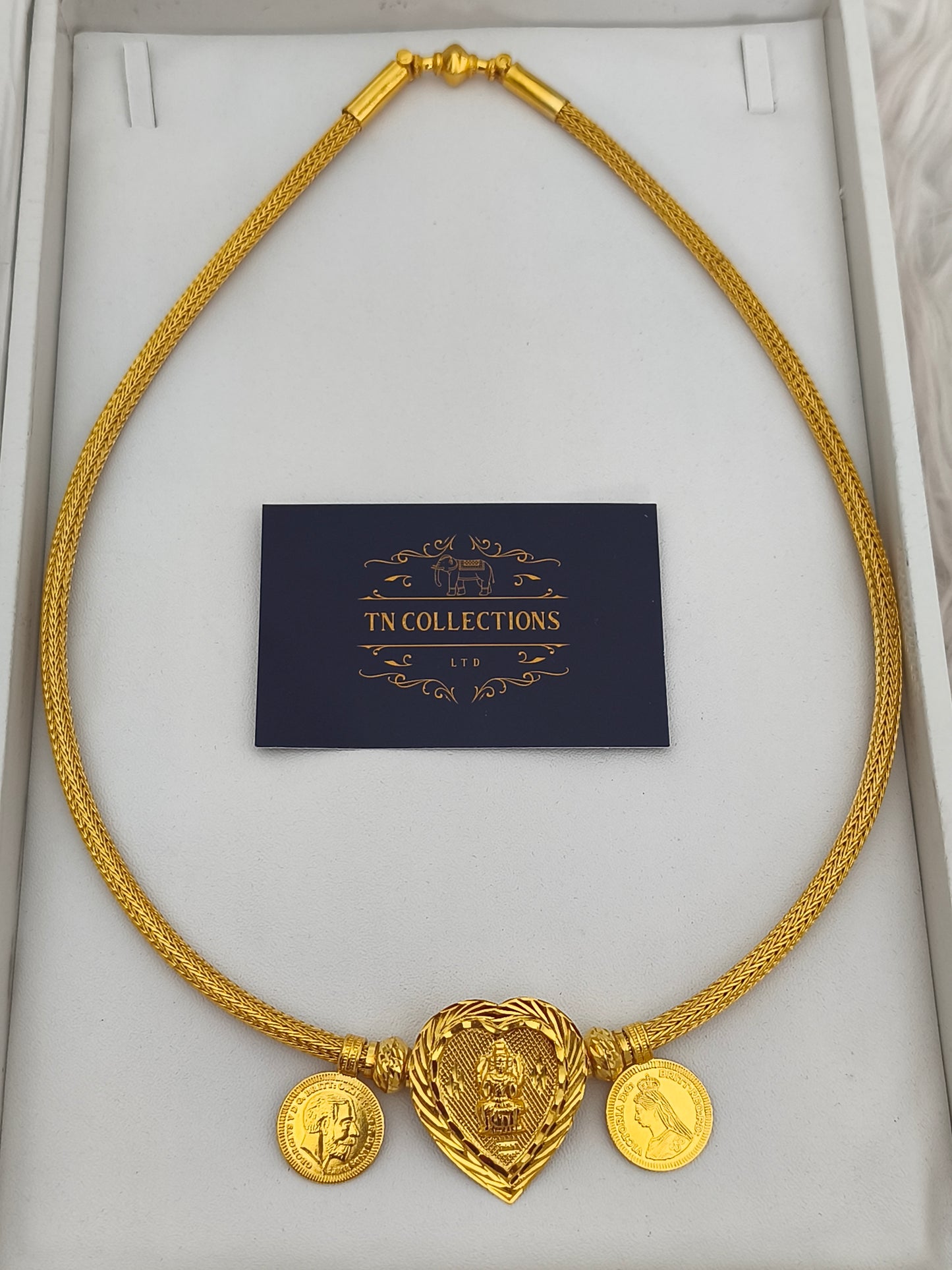 22ct Gold plated Traditional Heart shaped Amman Thalikodi