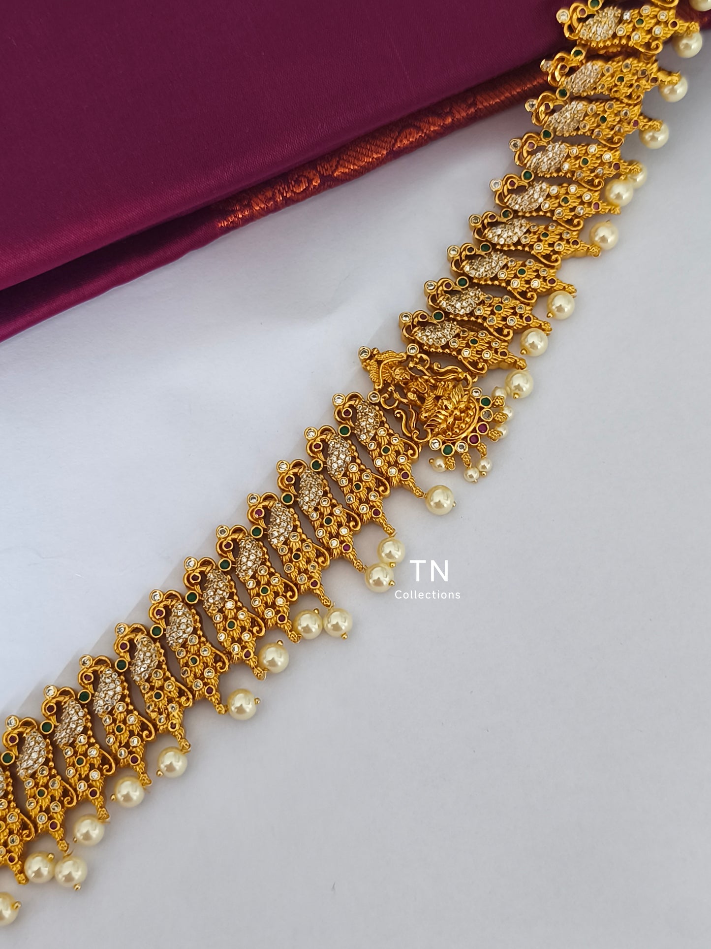 Antique Gold Finish Luxmi hip chain