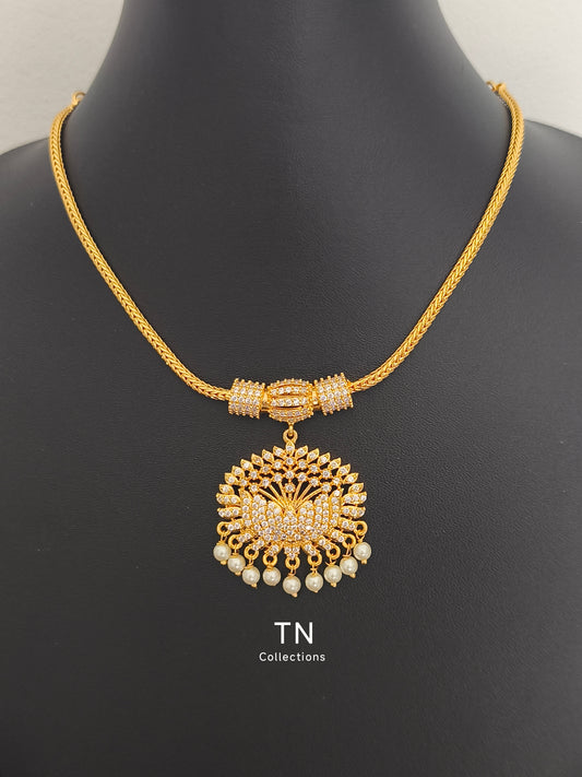 Full white stones Micro gold plated Attiyal
