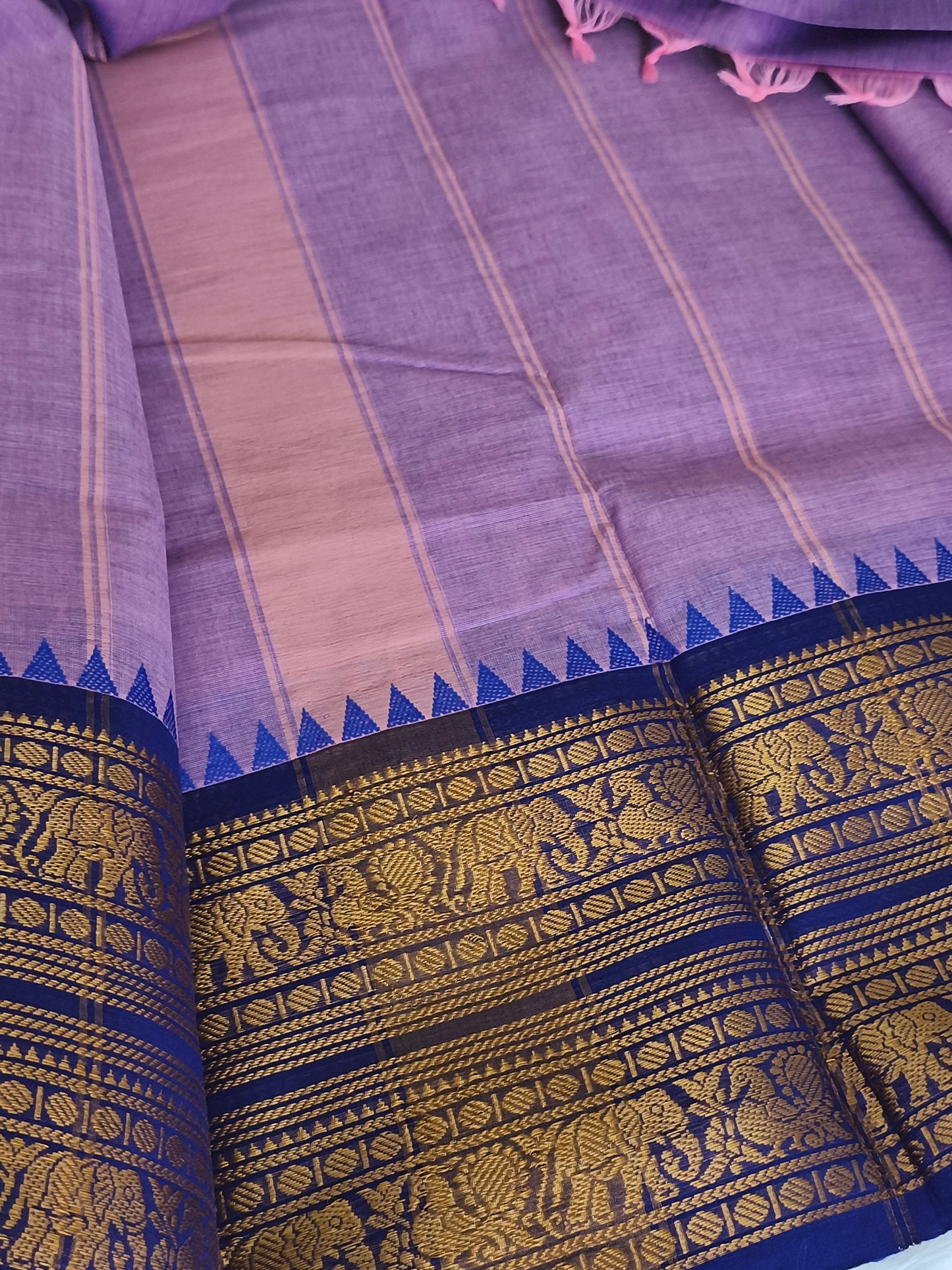 Pure Handloom Kanchi Cotton Saree