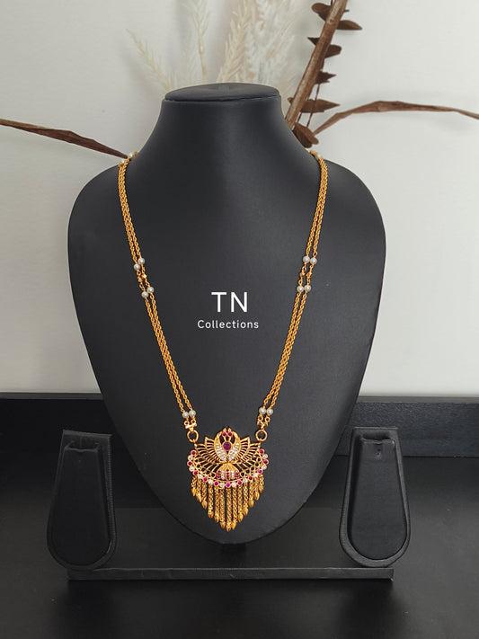 Micro gold plated pathakkam chain