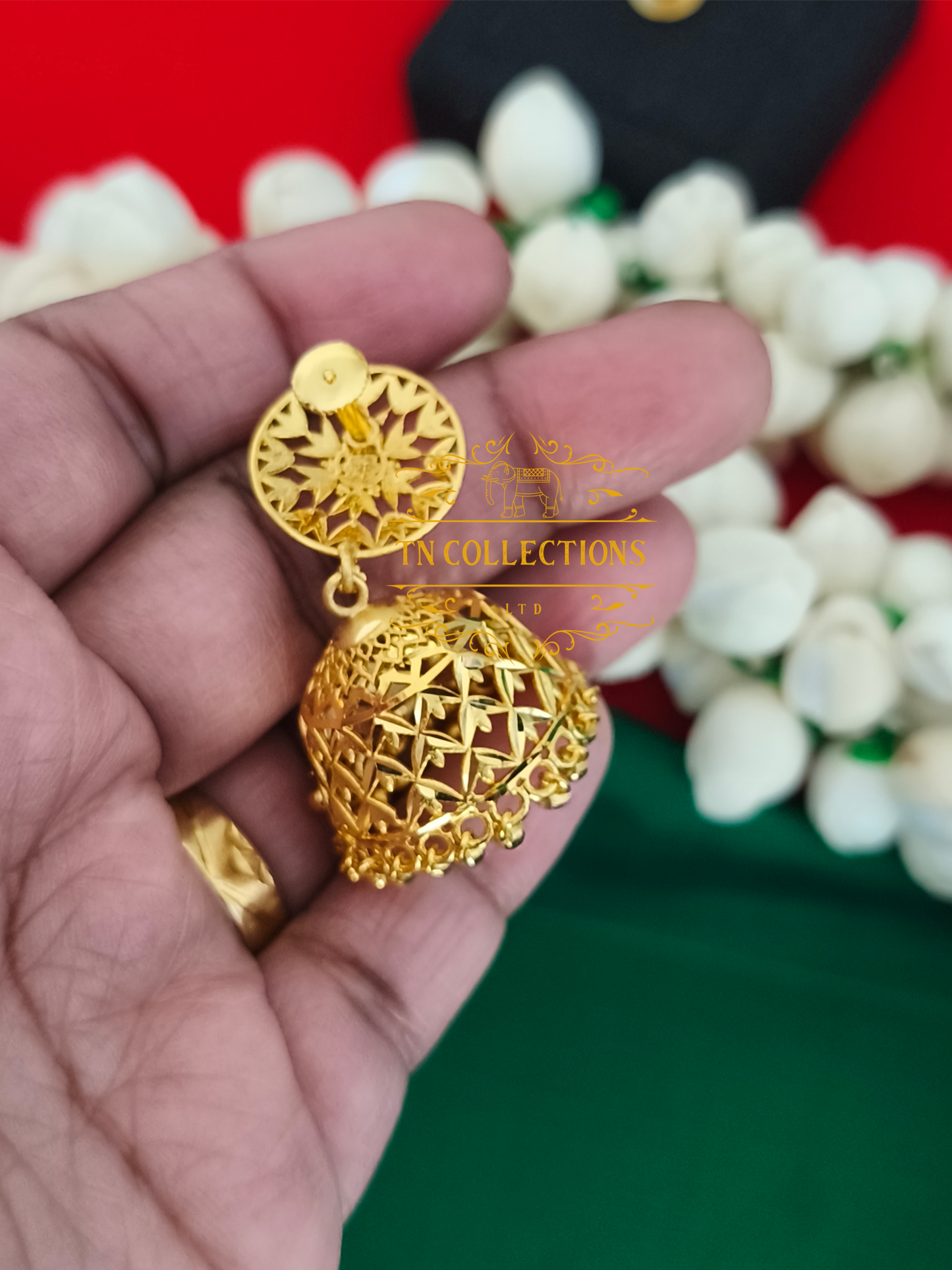 Highly Gold-Plated Traditional Jumka