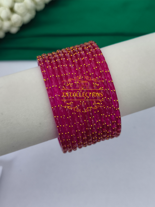 Trendy Raindrop Glass Bangles