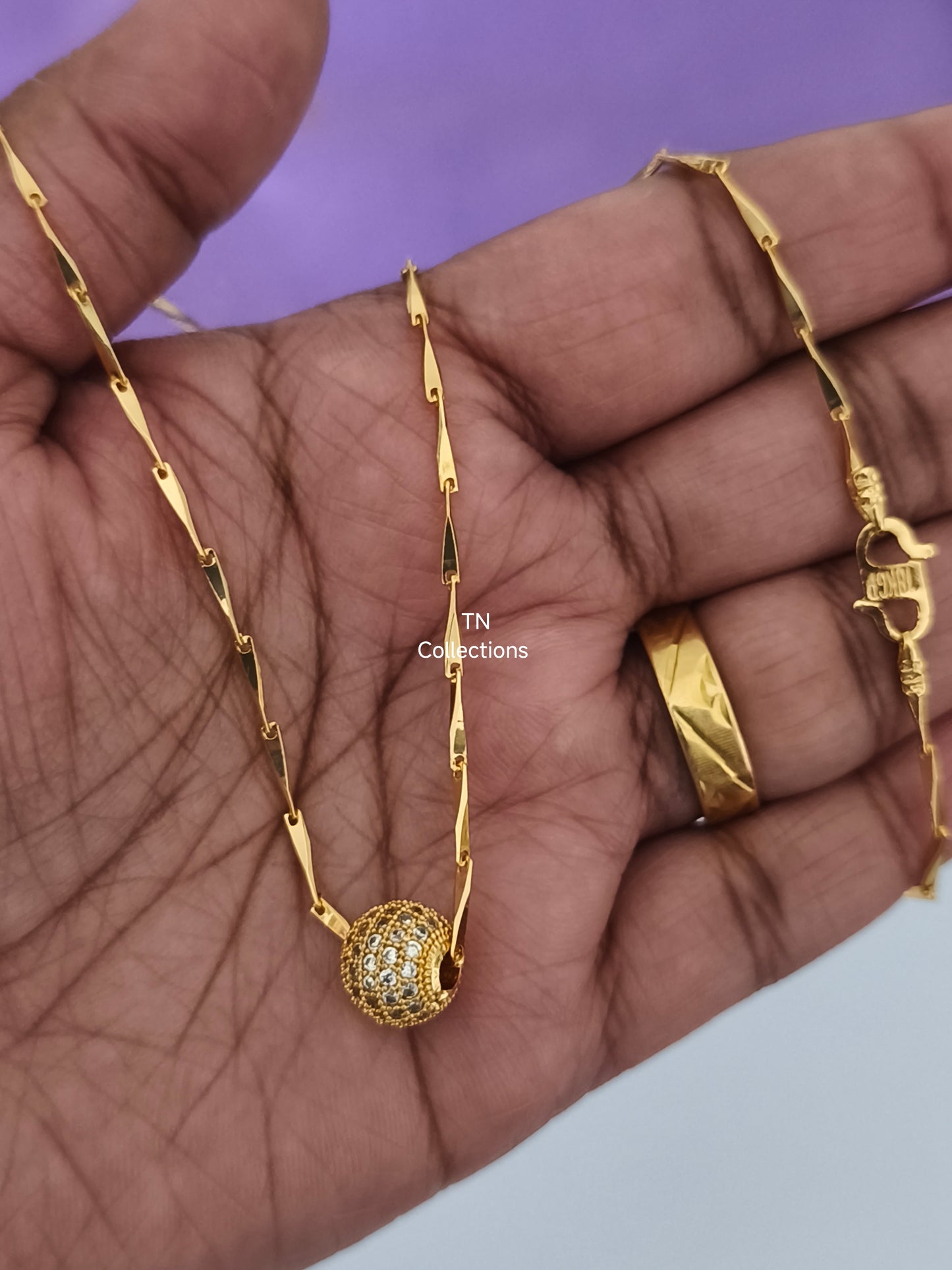 Micro gold plated Ball Chain