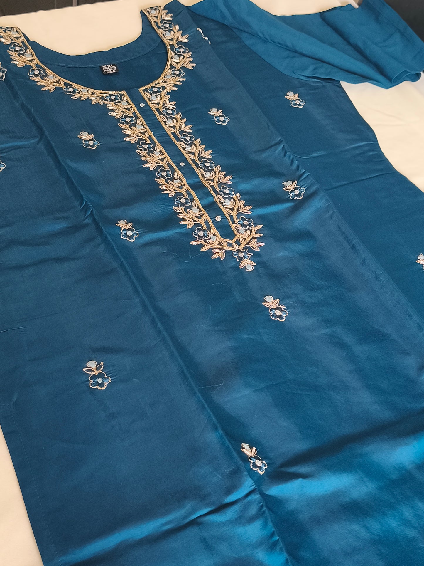 Teal blue Readymade Shalwar