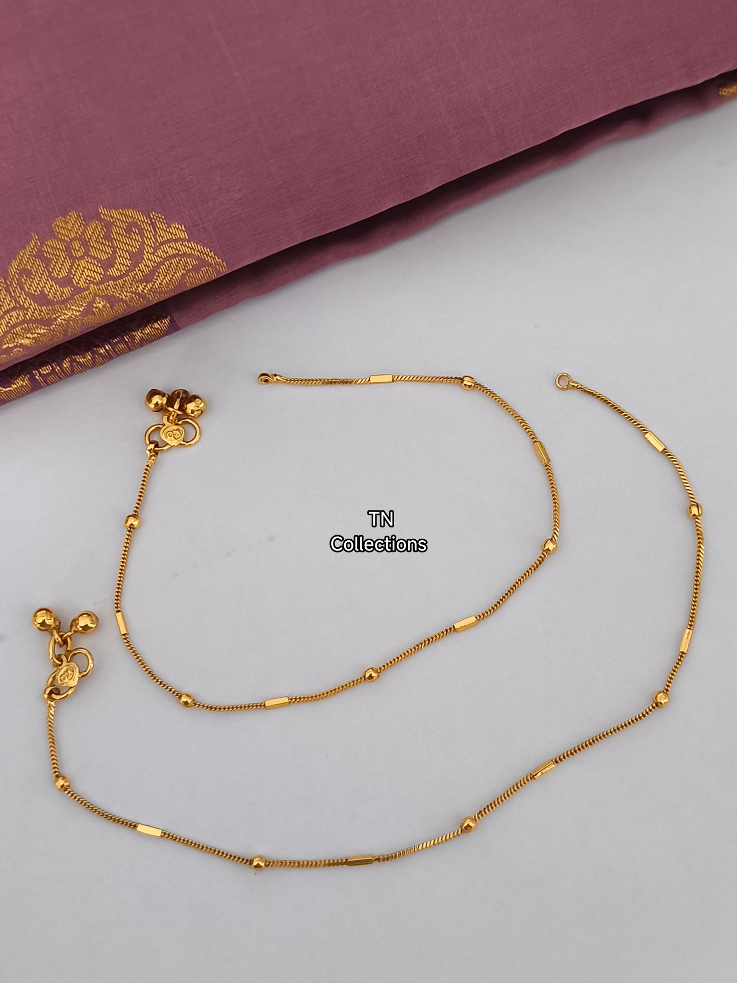 Antique Polish Simple Trendy Anklets