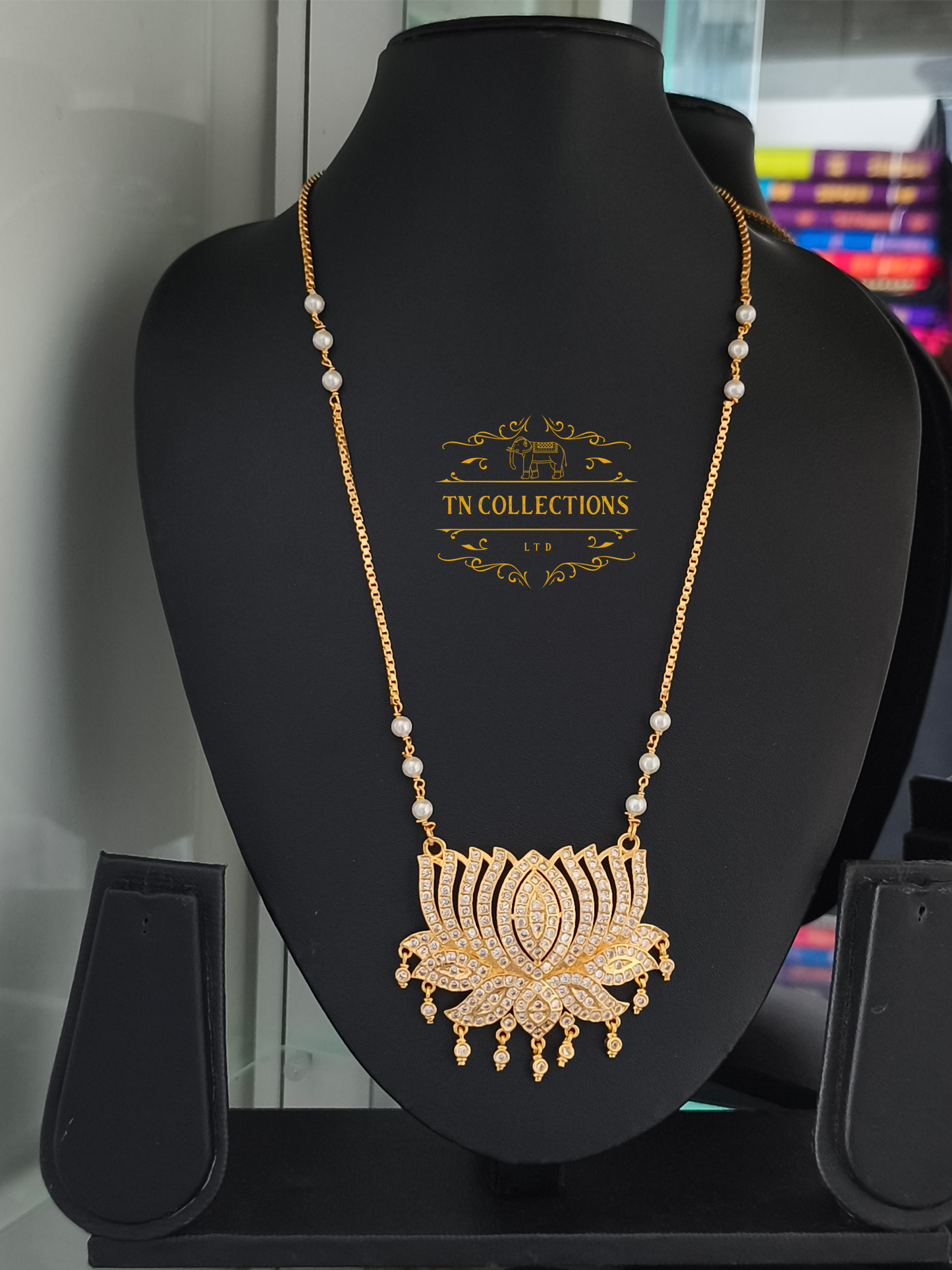 Micro Gold-Plated Impon traditional lotus Pathakkam