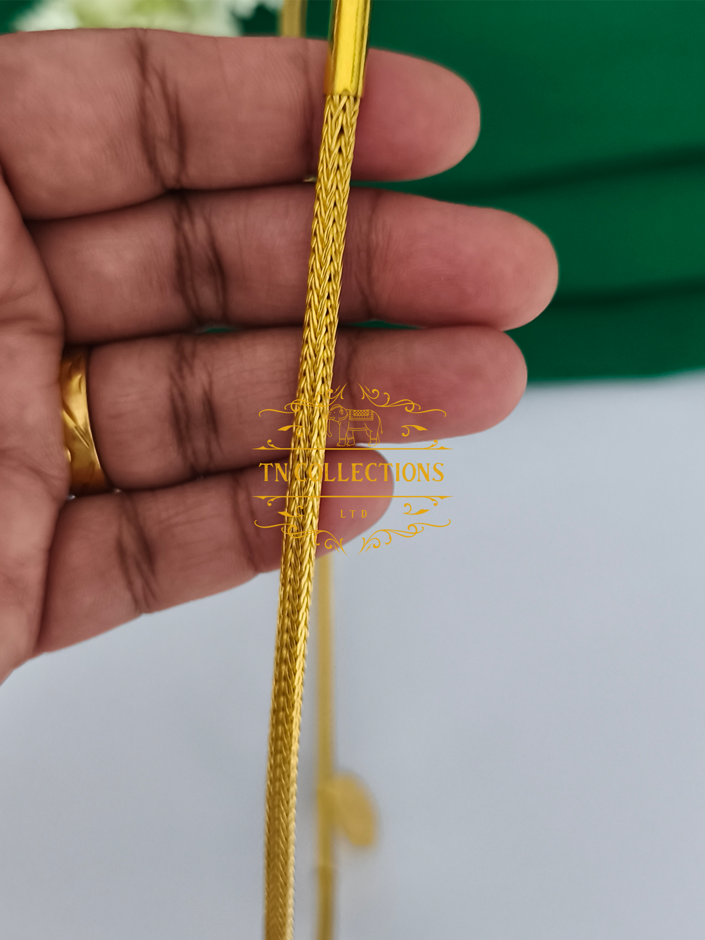 22ct Gold Plated Traditional Christian Thalikodi with Coins (9-11 Pawn thickness)