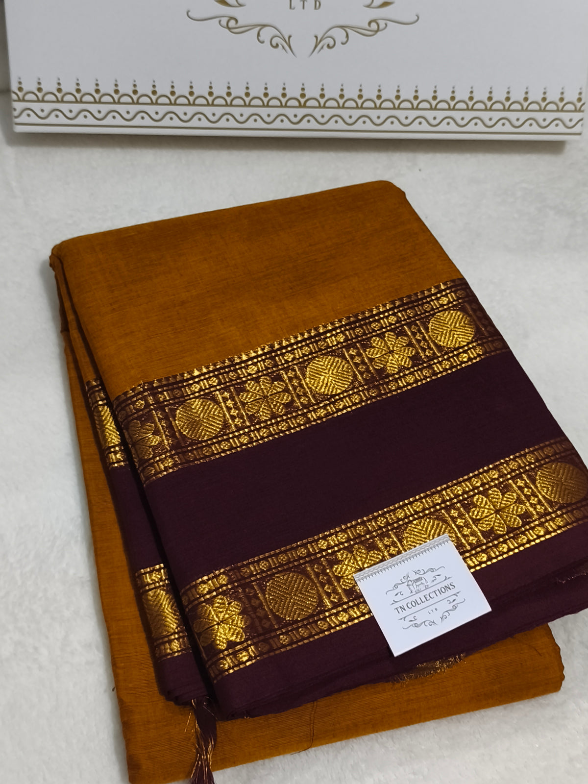 Pure handloom kanchi cotton saree