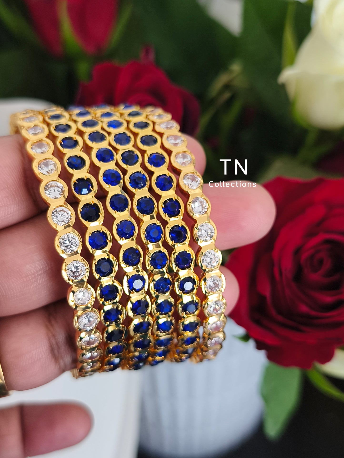 Impon Bangles with AD stone  size 2.6