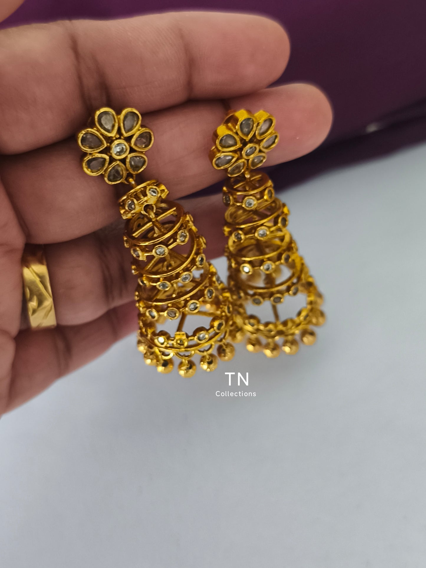 Unique Matte Finish Spiral Earrings