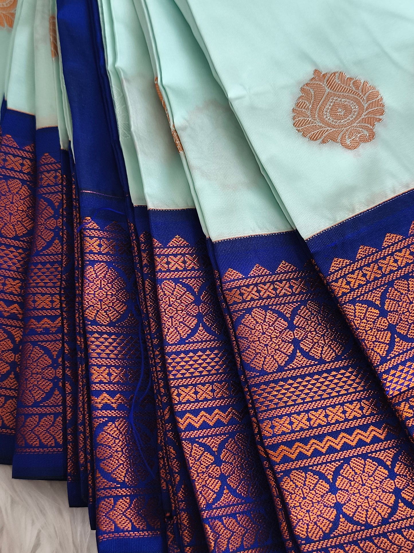 Premium Korvai Soft Silk Saree