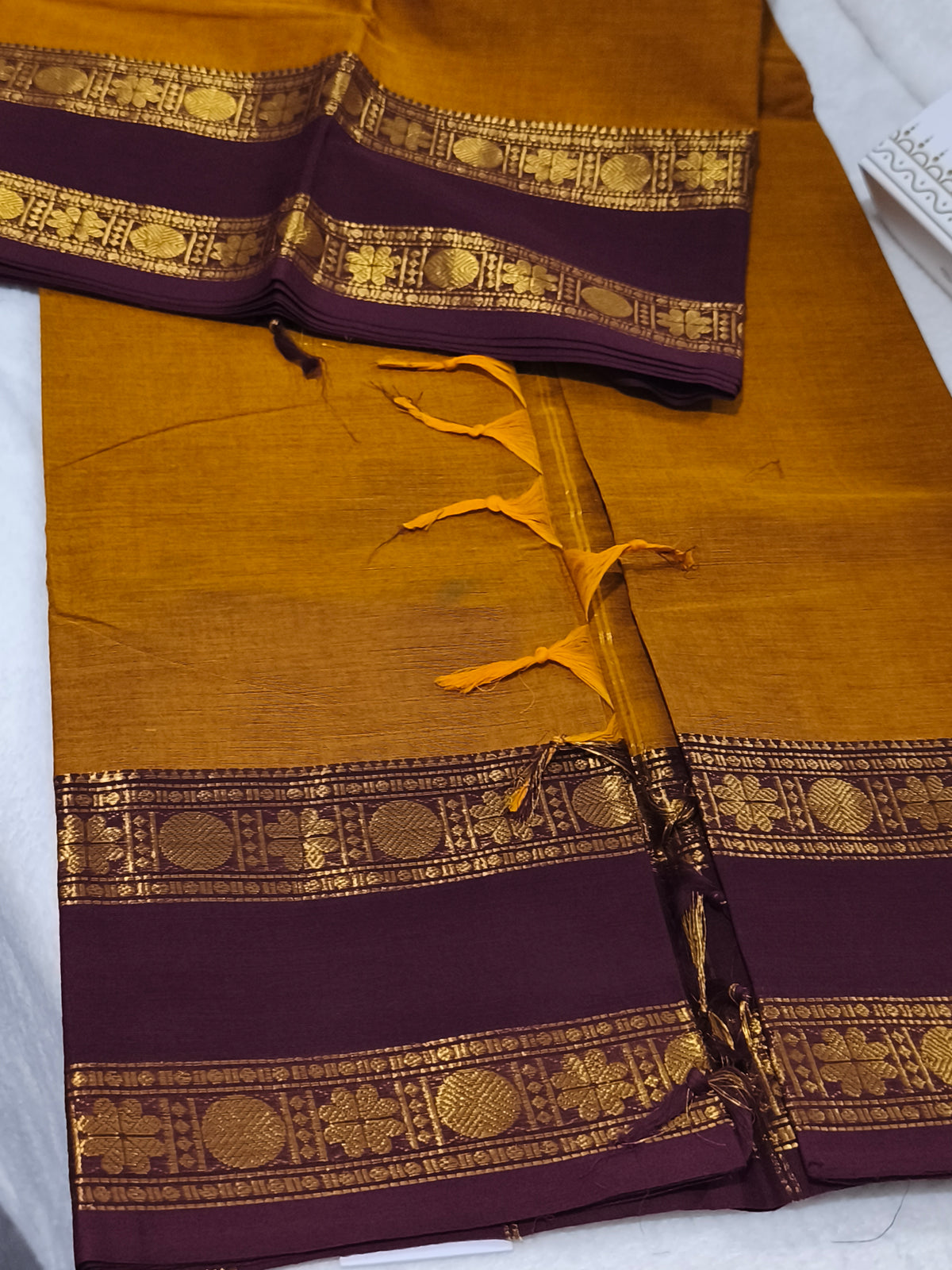 Pure handloom kanchi cotton saree