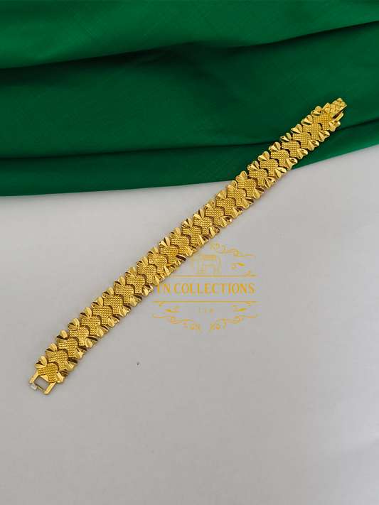 Trendy Gold Plated Men's Bracelet