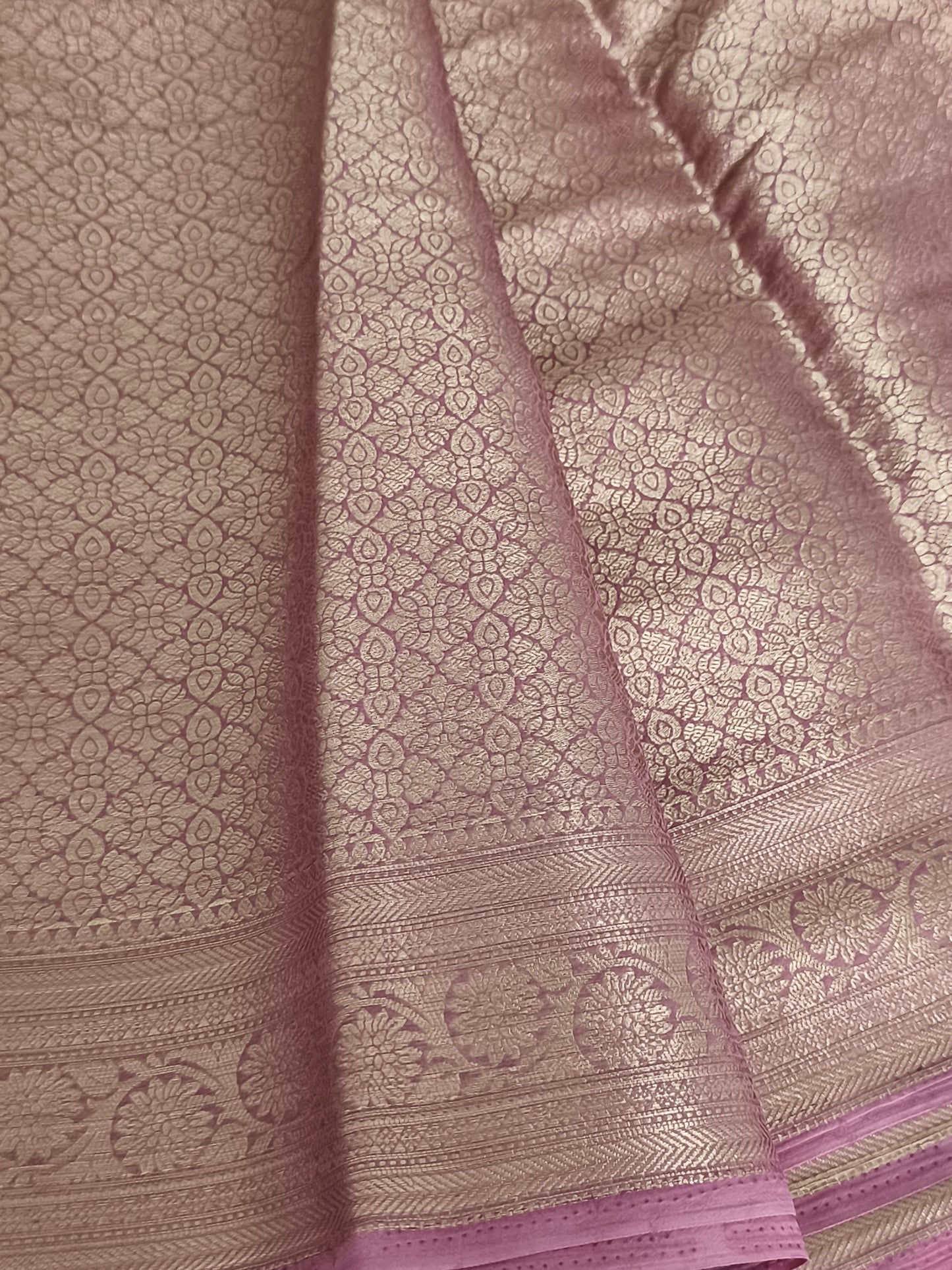 Dusky Pink colour Chiffon Georgette Party Saree