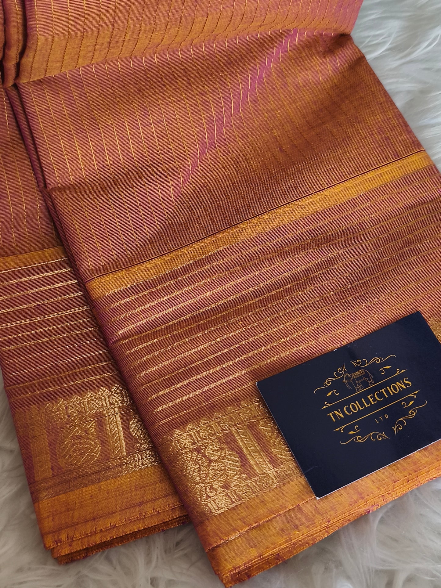 Pure Premium Kanchi cotton saree (120's count)