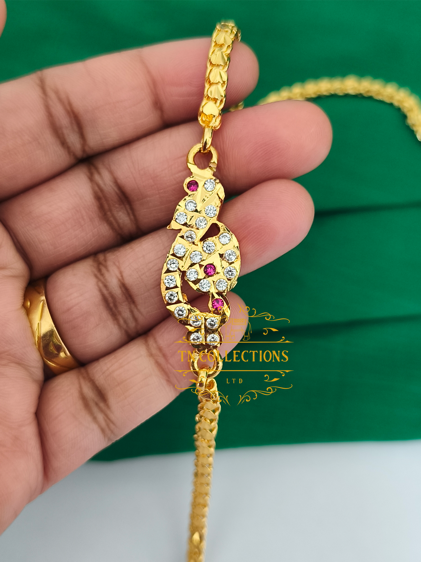 Micro Gold-Plated Mugappu Chain