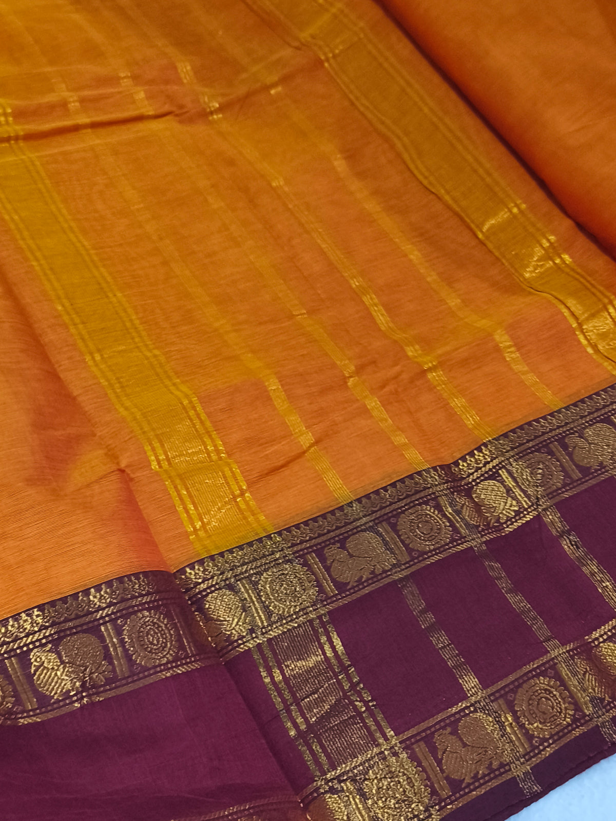 Pure Handloom Kanchi Cotton Saree