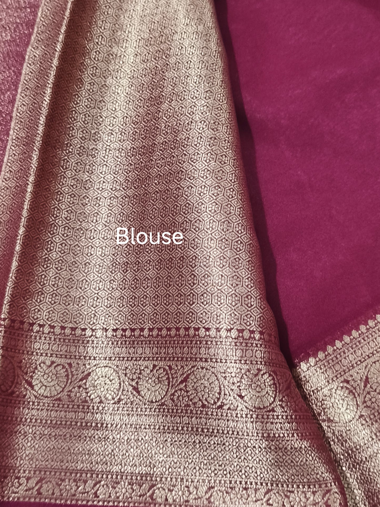 Maroon Chiffon Georgette saree