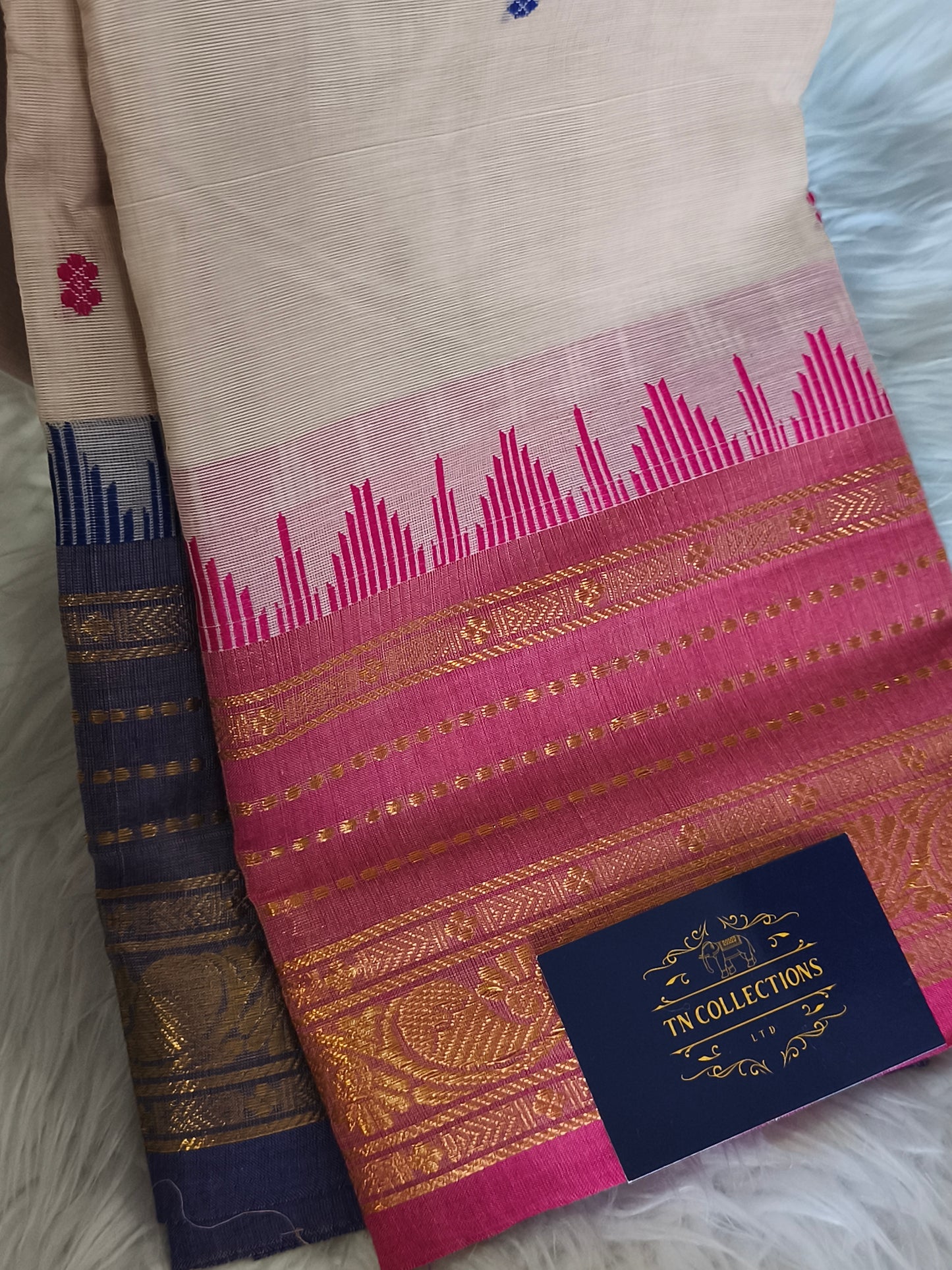 Pure handloom kanchi cotton saree