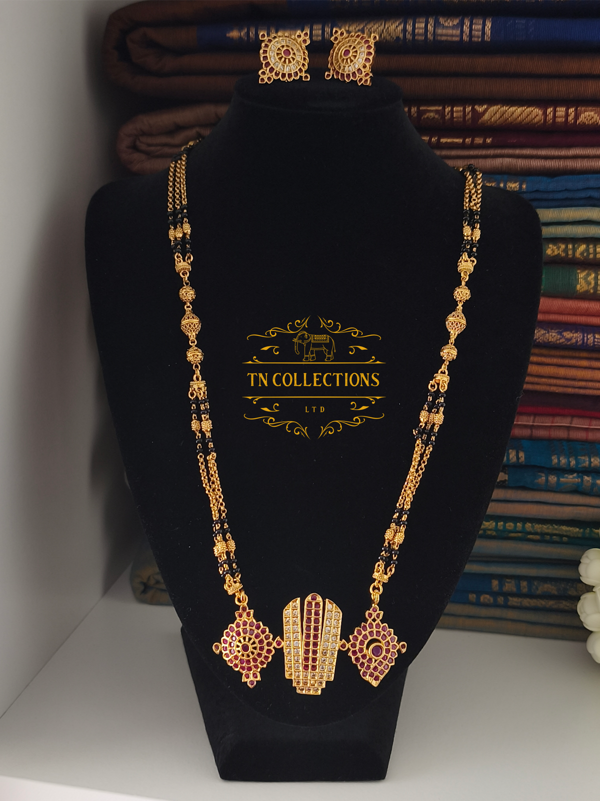 Antique Polish CZ AD Mangalsutra