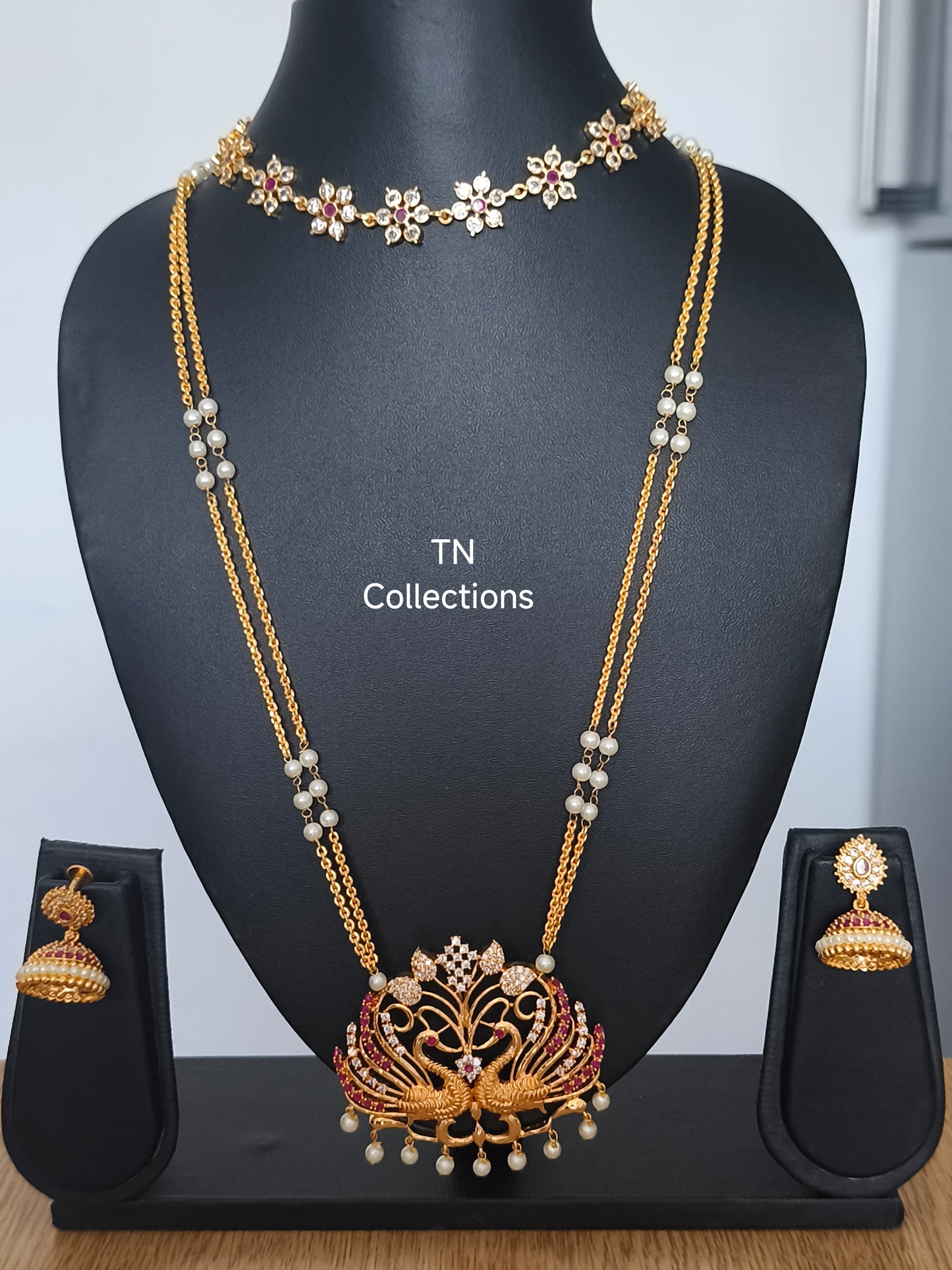 Micro gold plated Traditional Semi Bridal Set