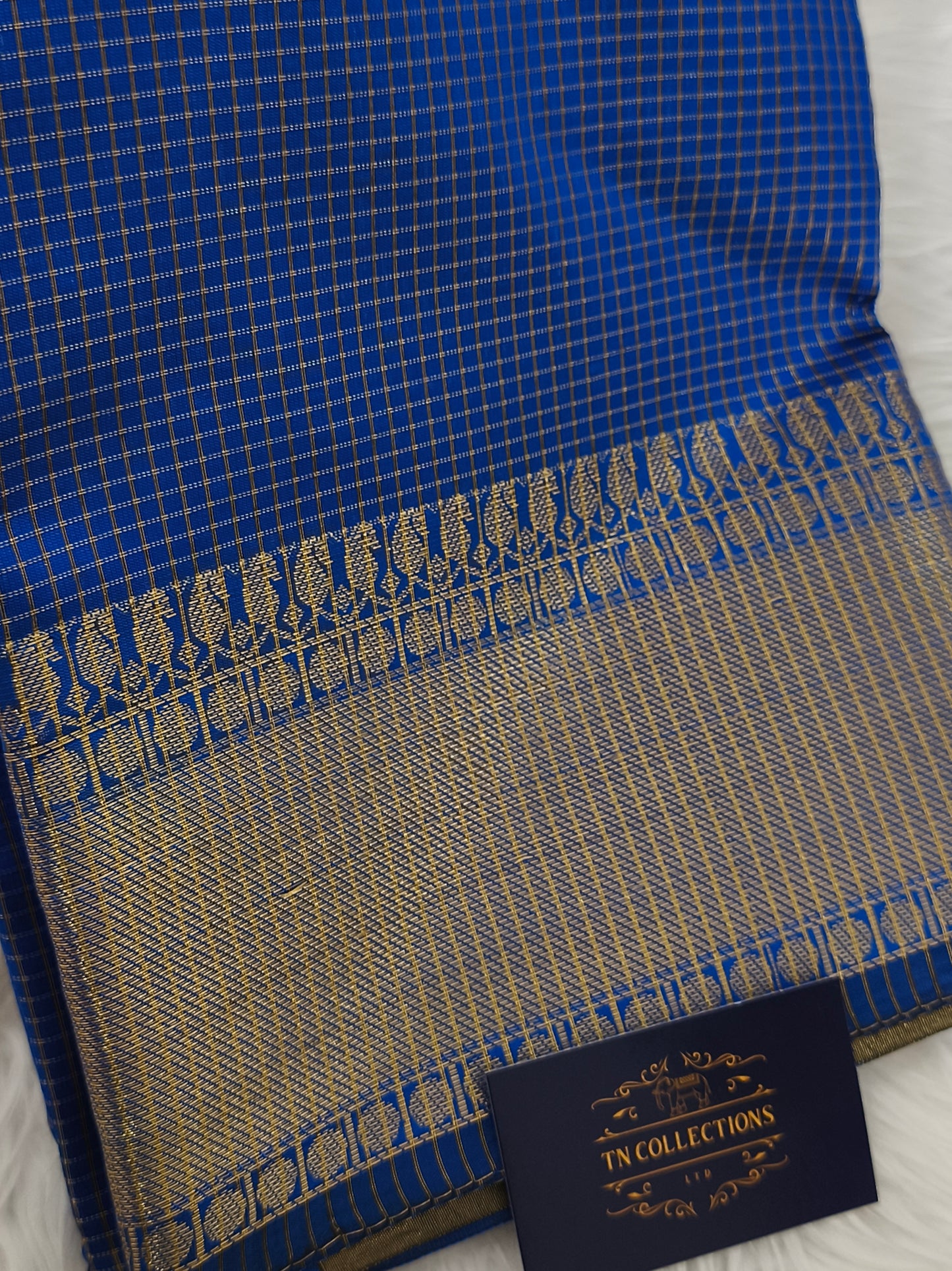 Trendy Small Checked Kanjivaram silk saree