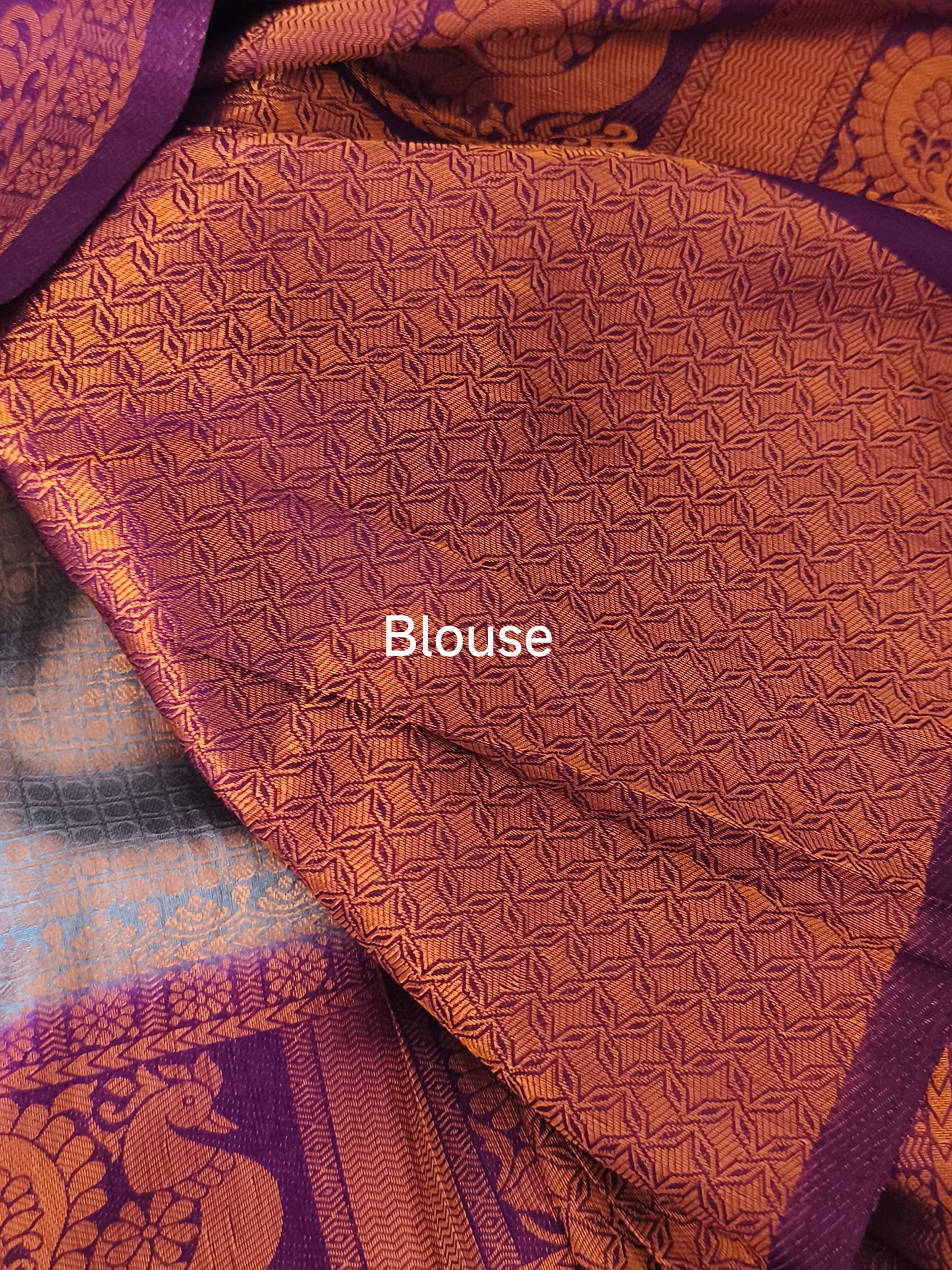 Soft Kubera pattu saree Grey