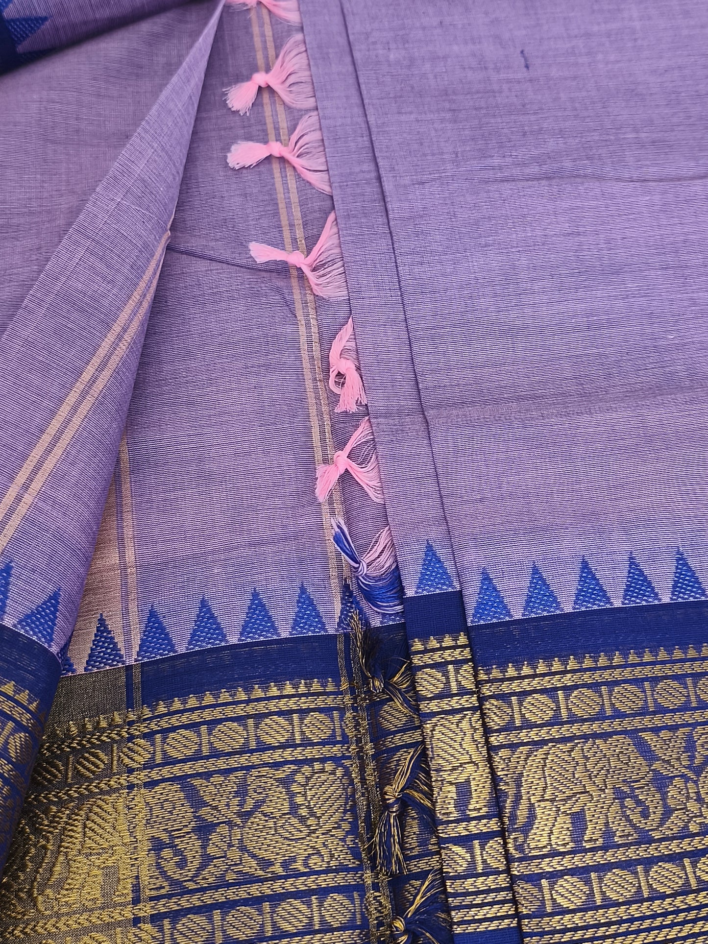 Pure Handloom Kanchi Cotton Saree