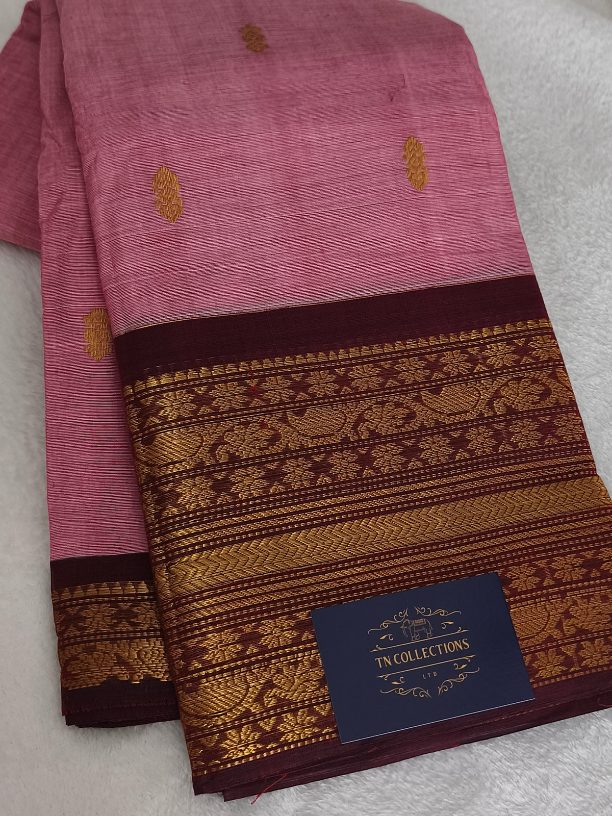 Grand Pure Kanchi Cotton Saree with Rich Pallu