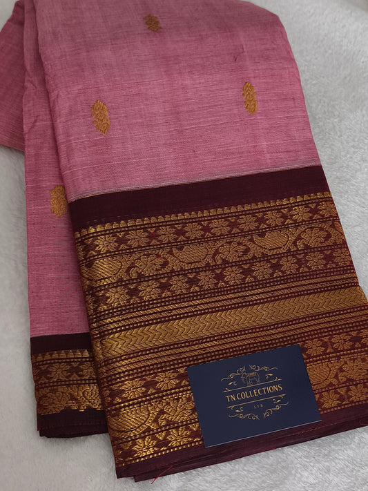 Grand Pure Kanchi Cotton Saree with Rich Pallu
