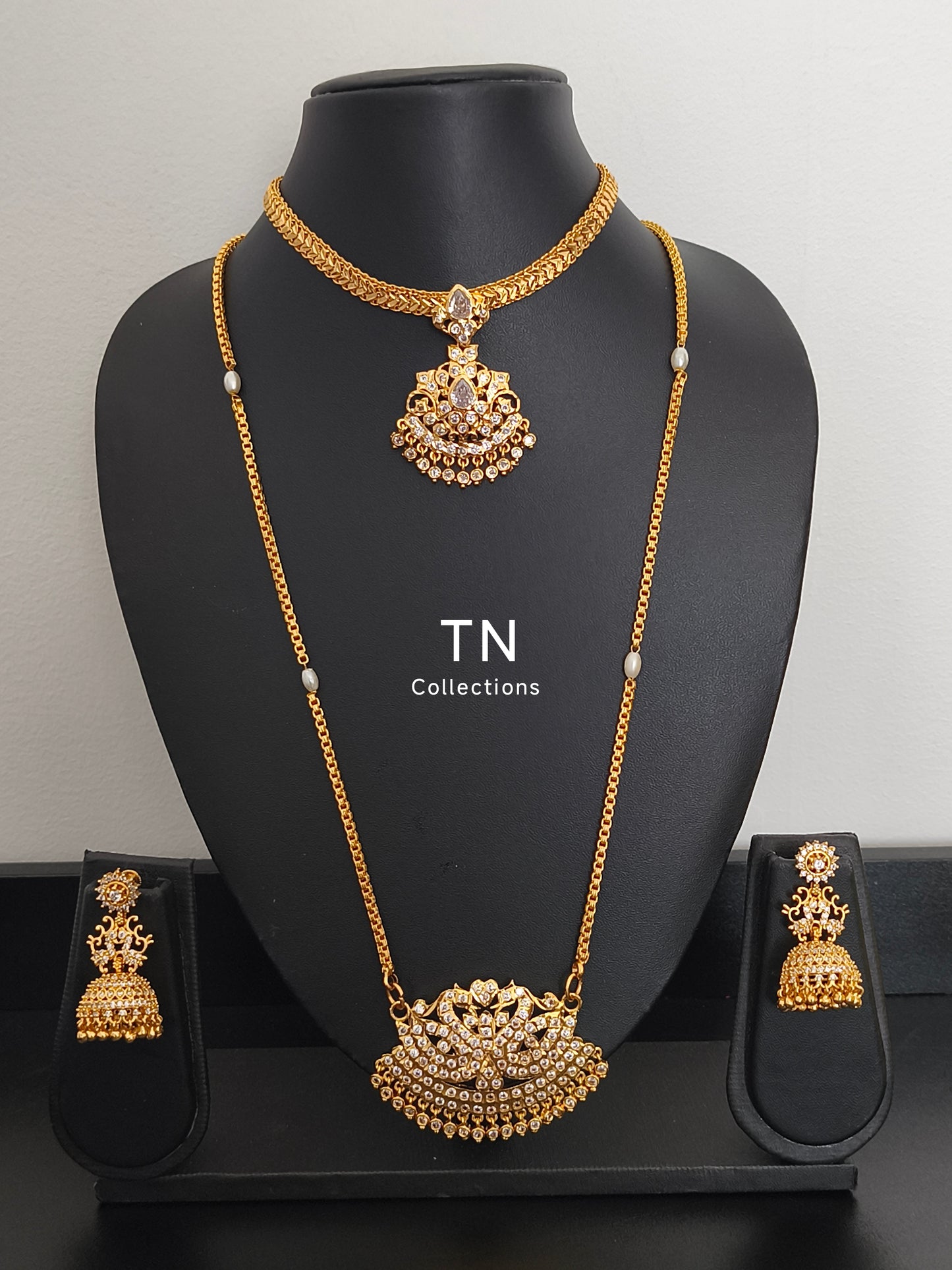Micro gold plated Traditional Attiyal with pathakkam set