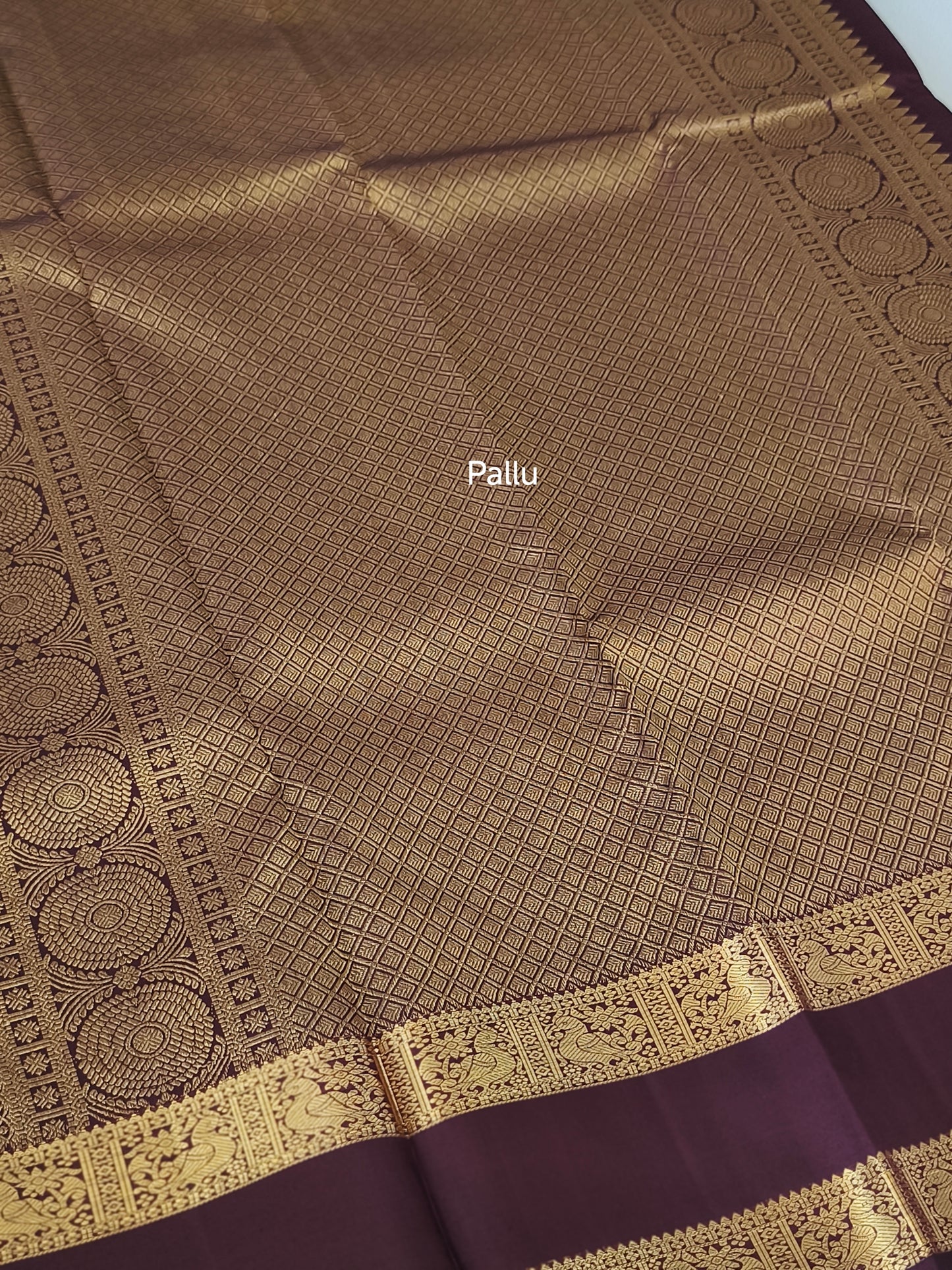 Trendy Pure Kanchipuram Silk Saree (Vintage Rusty Orange)