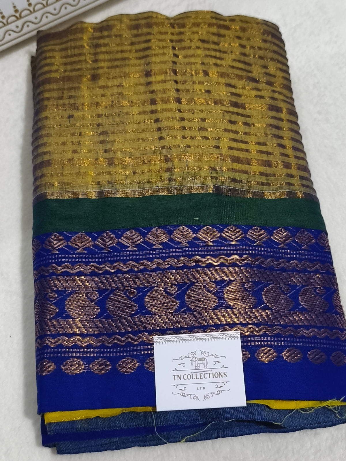Kerala Special Mul Cotton Saree with Kanchi Border