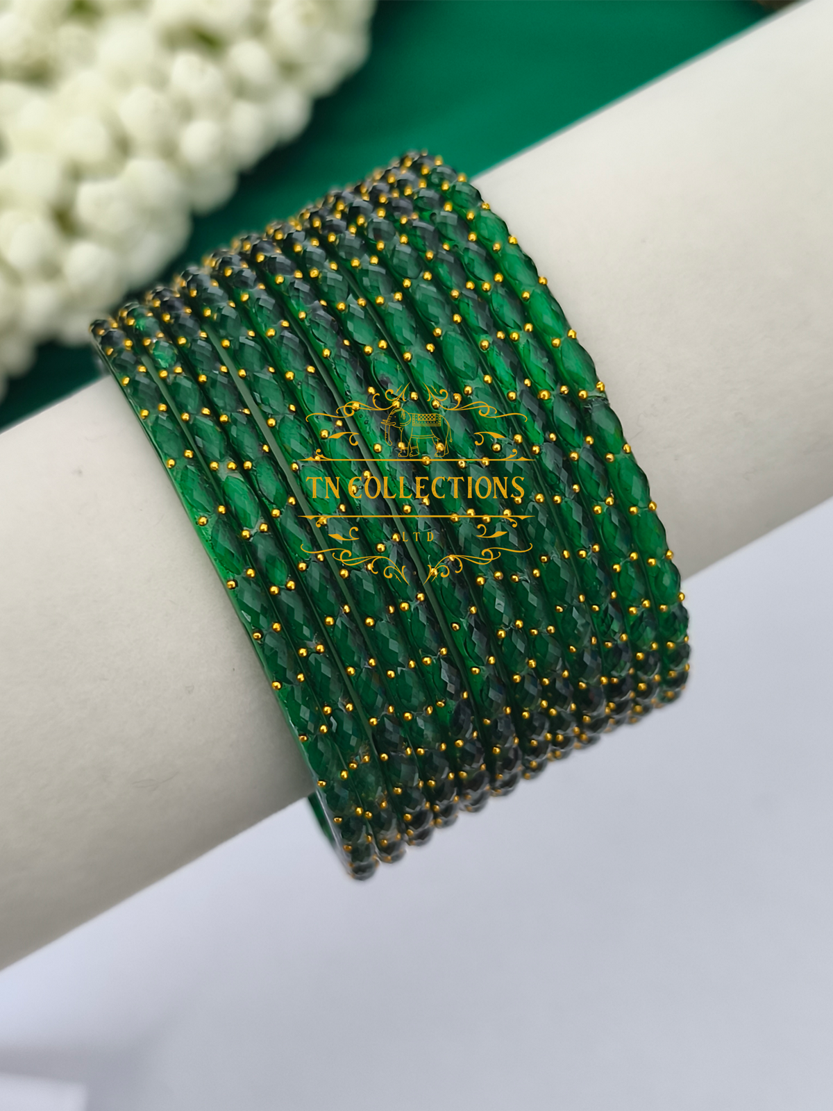 Trendy Raindrop Glass Bangles