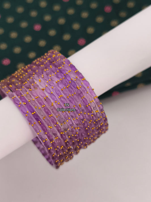 Raindrop Glass Bangles (Size 2.8)