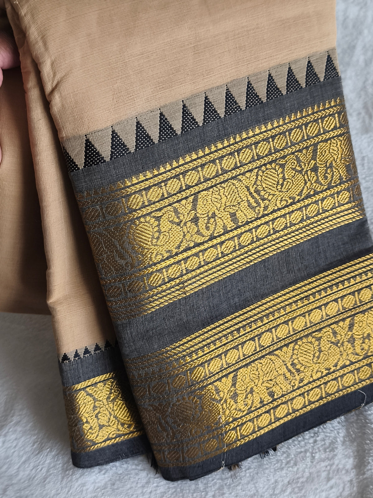 Pure Handloom Kanchi Cotton Saree