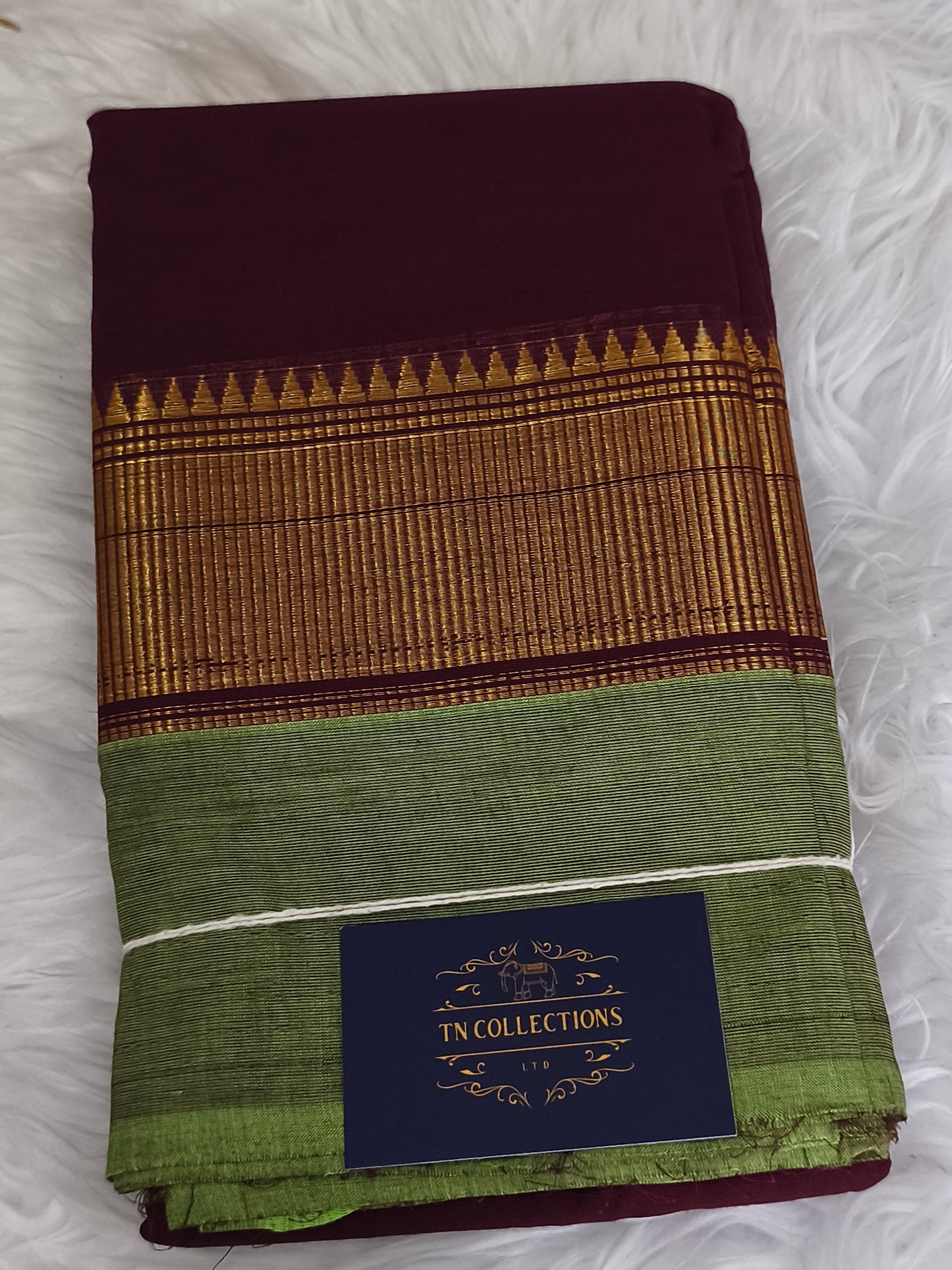 Pure handloom kanchi cotton saree