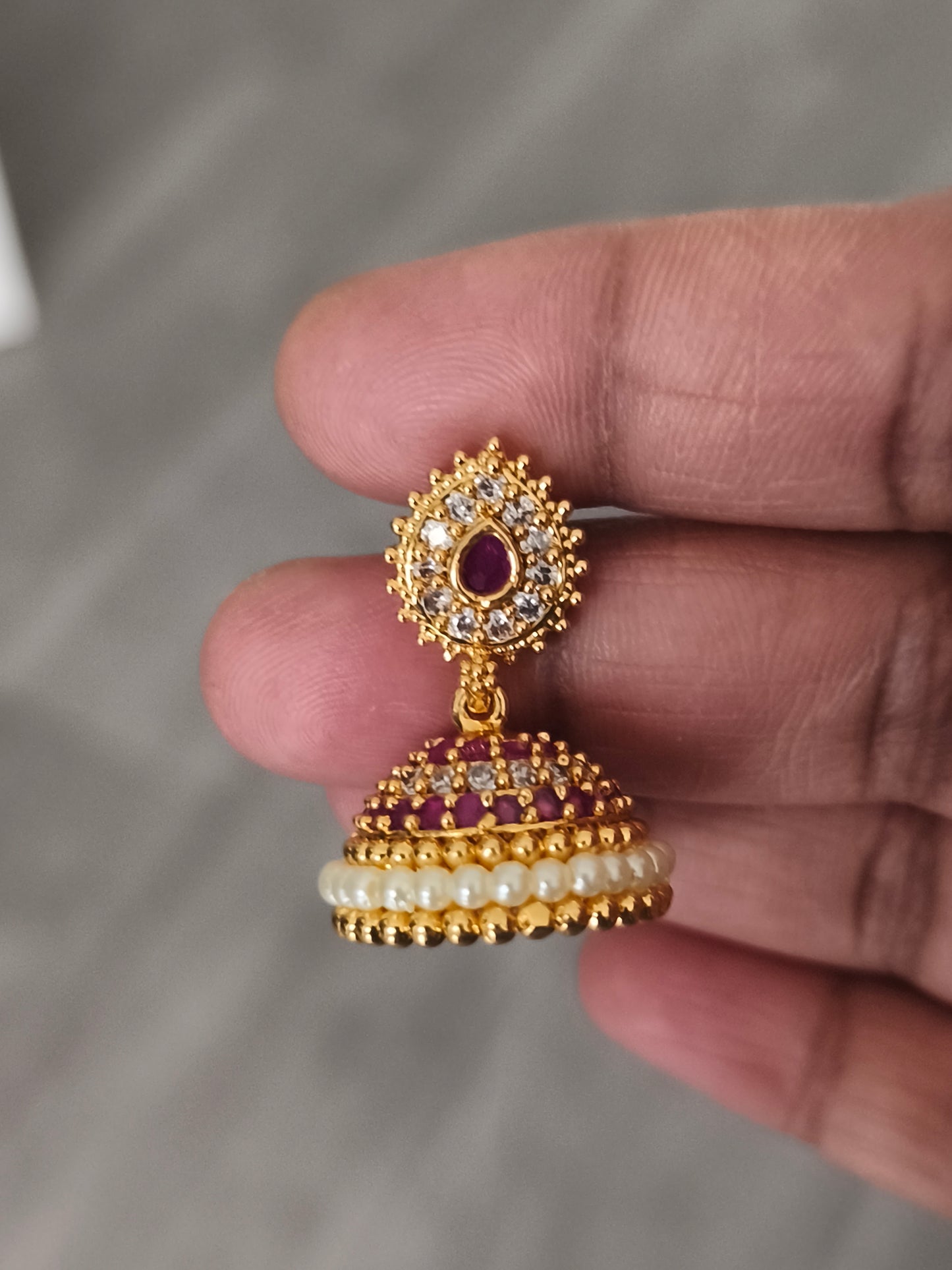 Micro gold plated Traditional Semi Bridal Set