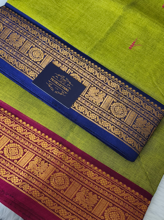 Pure handloom Kanchi Cotton Saree