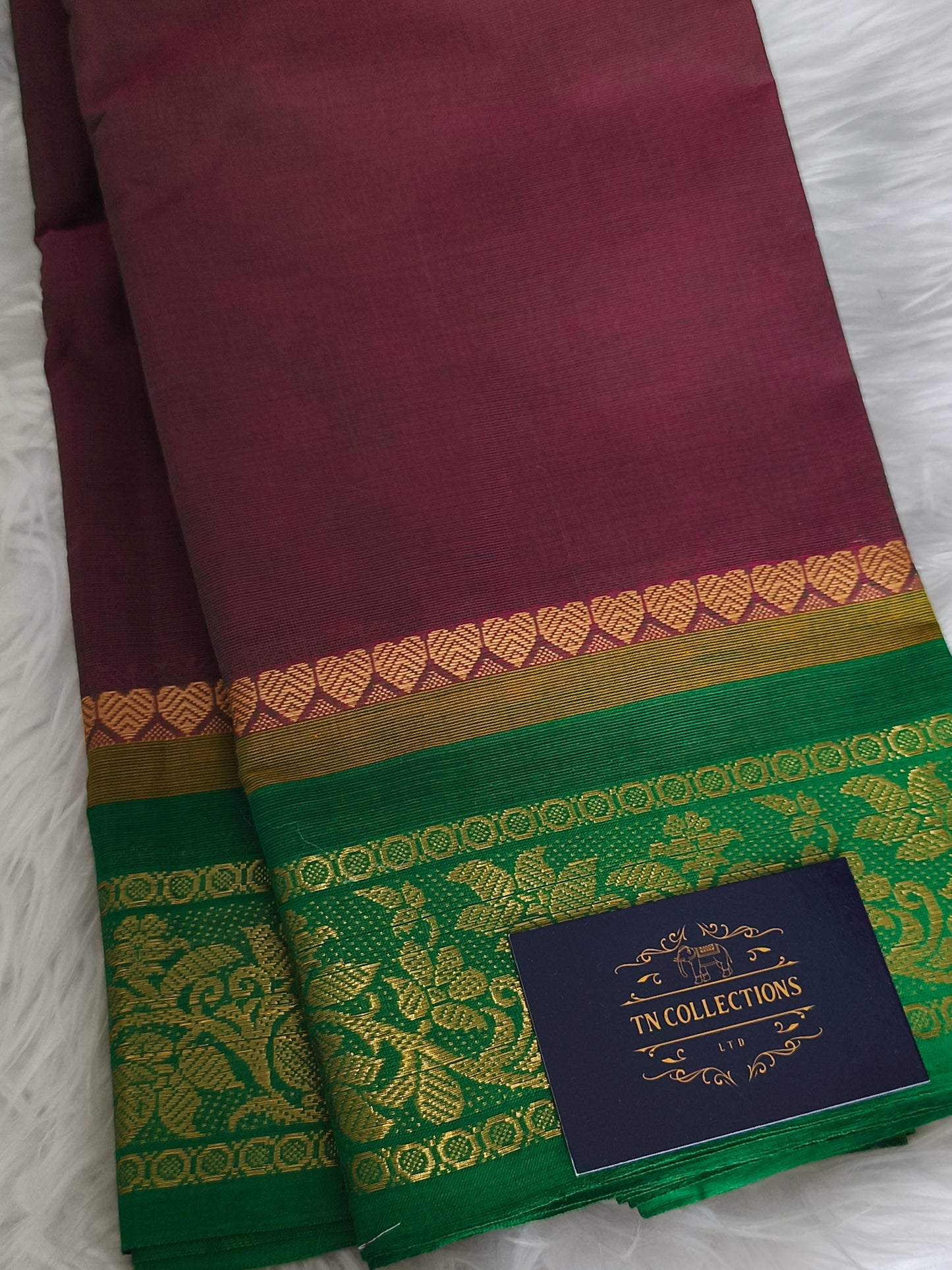 Chettinad Cotton Saree with Kalamkarai blouse material