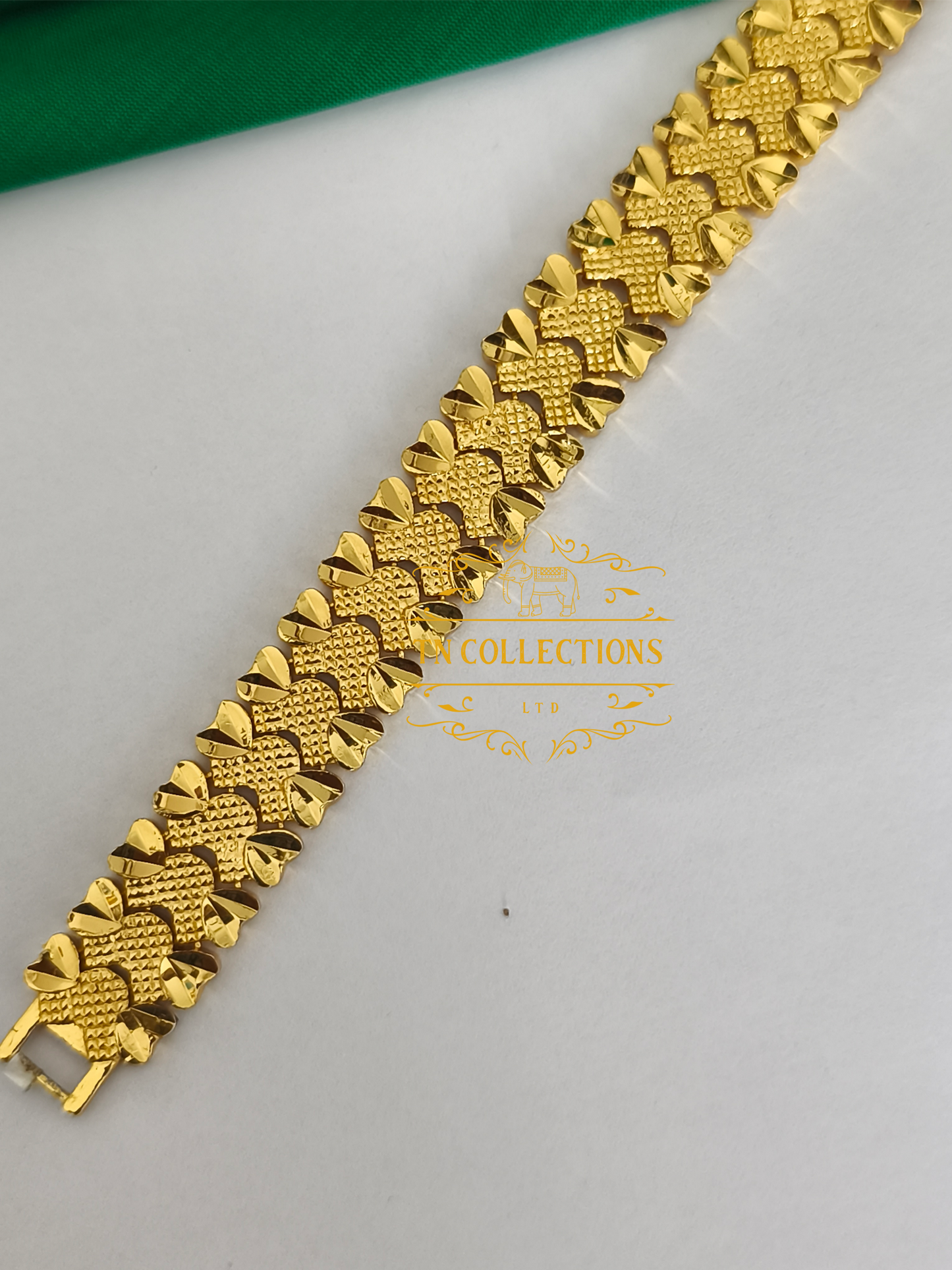 Trendy Gold Plated Men's Bracelet