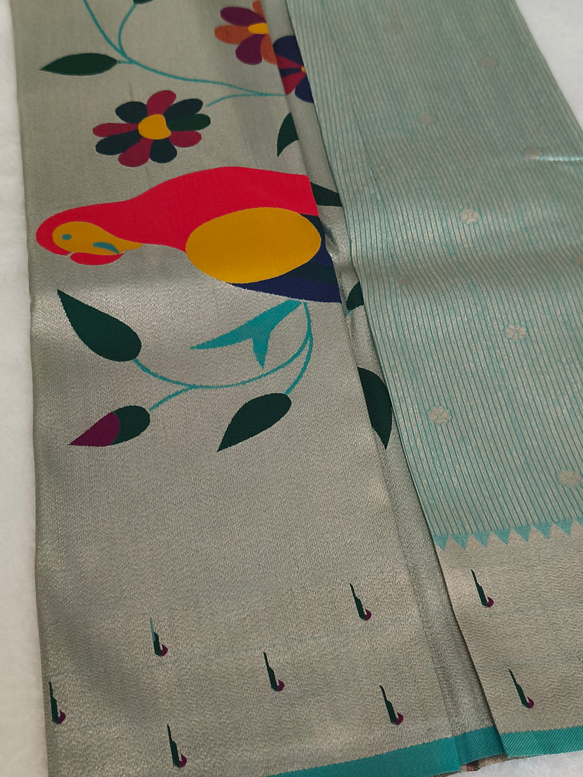 Paithani Border Semi Soft Silk Saree
